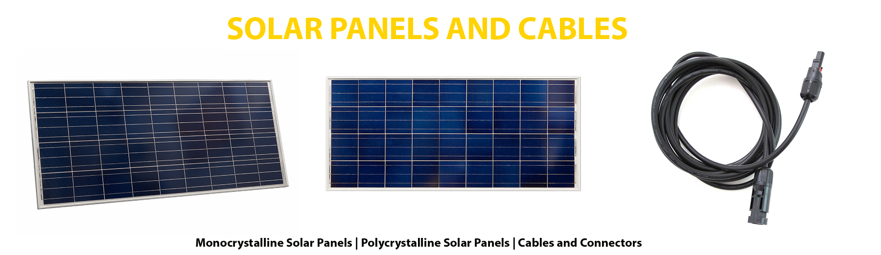 Solar panels and cables